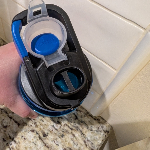 Sea World 2011 Cool Gear Water Bottle Busch Gardens Florida Blue BPA Free EUC - Picture 4 of 6